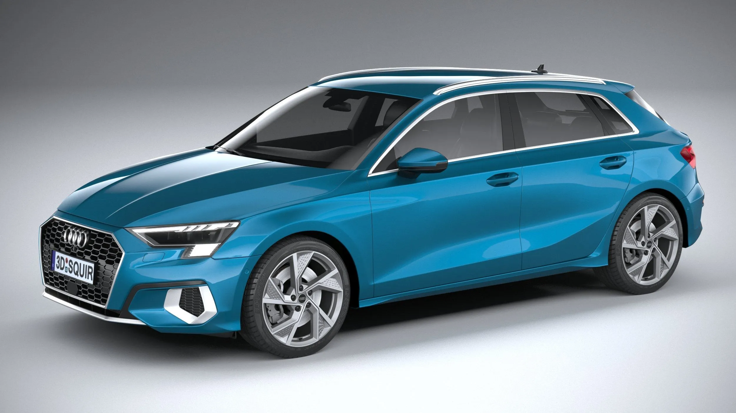 audi car 33 models collection squir 3d 3d model