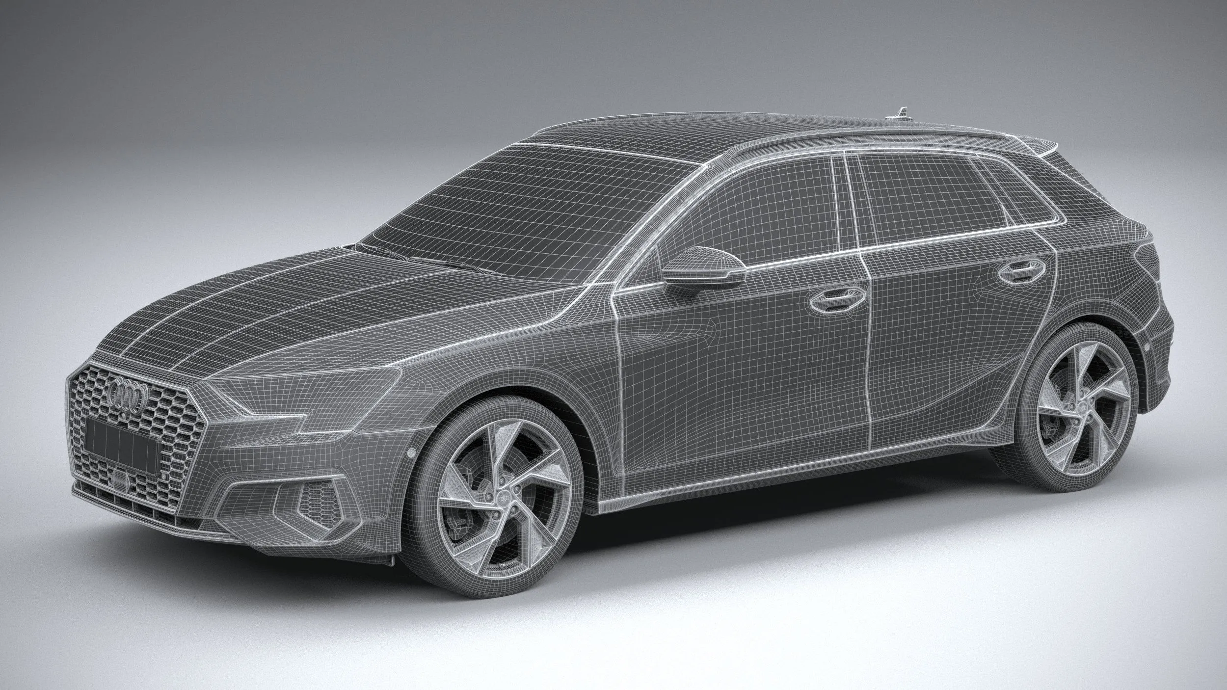 audi car 33 models collection squir 3d 3d model