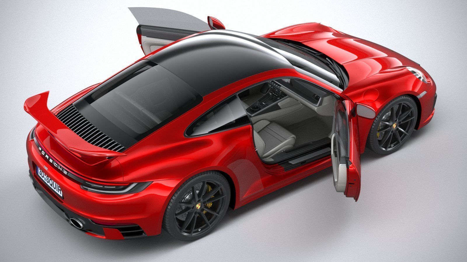 porsche car 24 models collection squir 3d 3d model