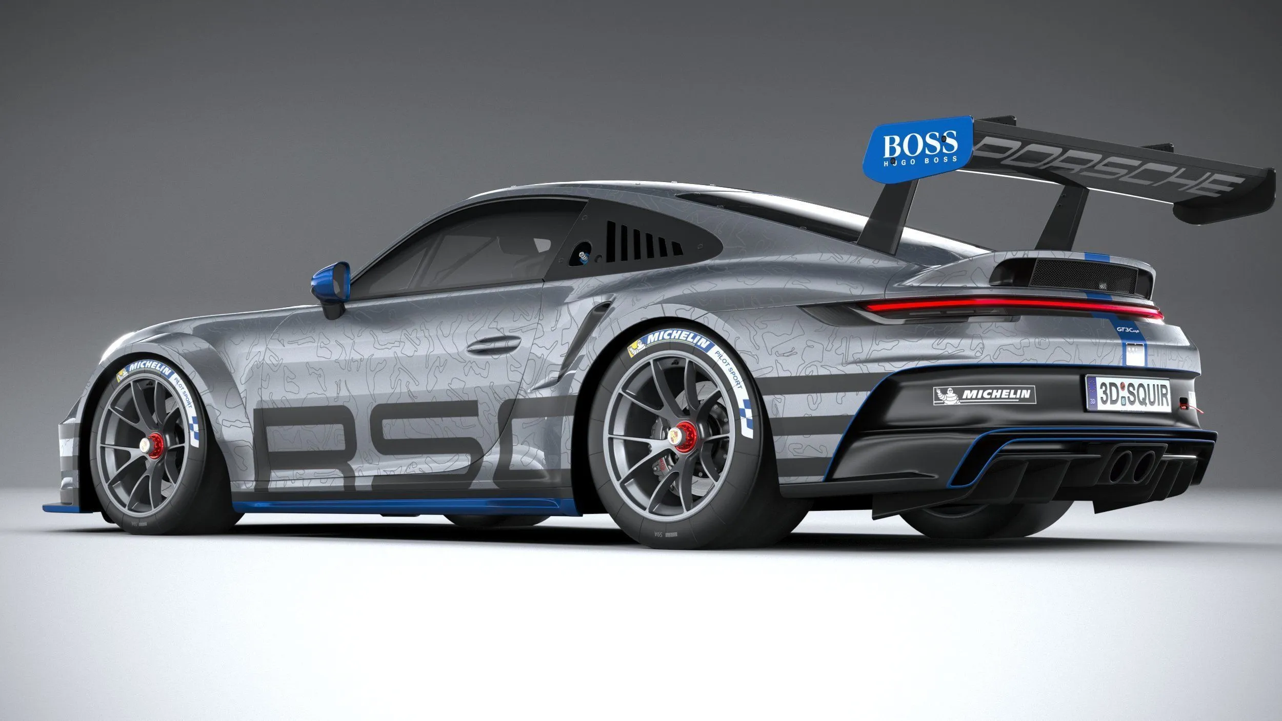 porsche car 24 models collection squir 3d 3d model