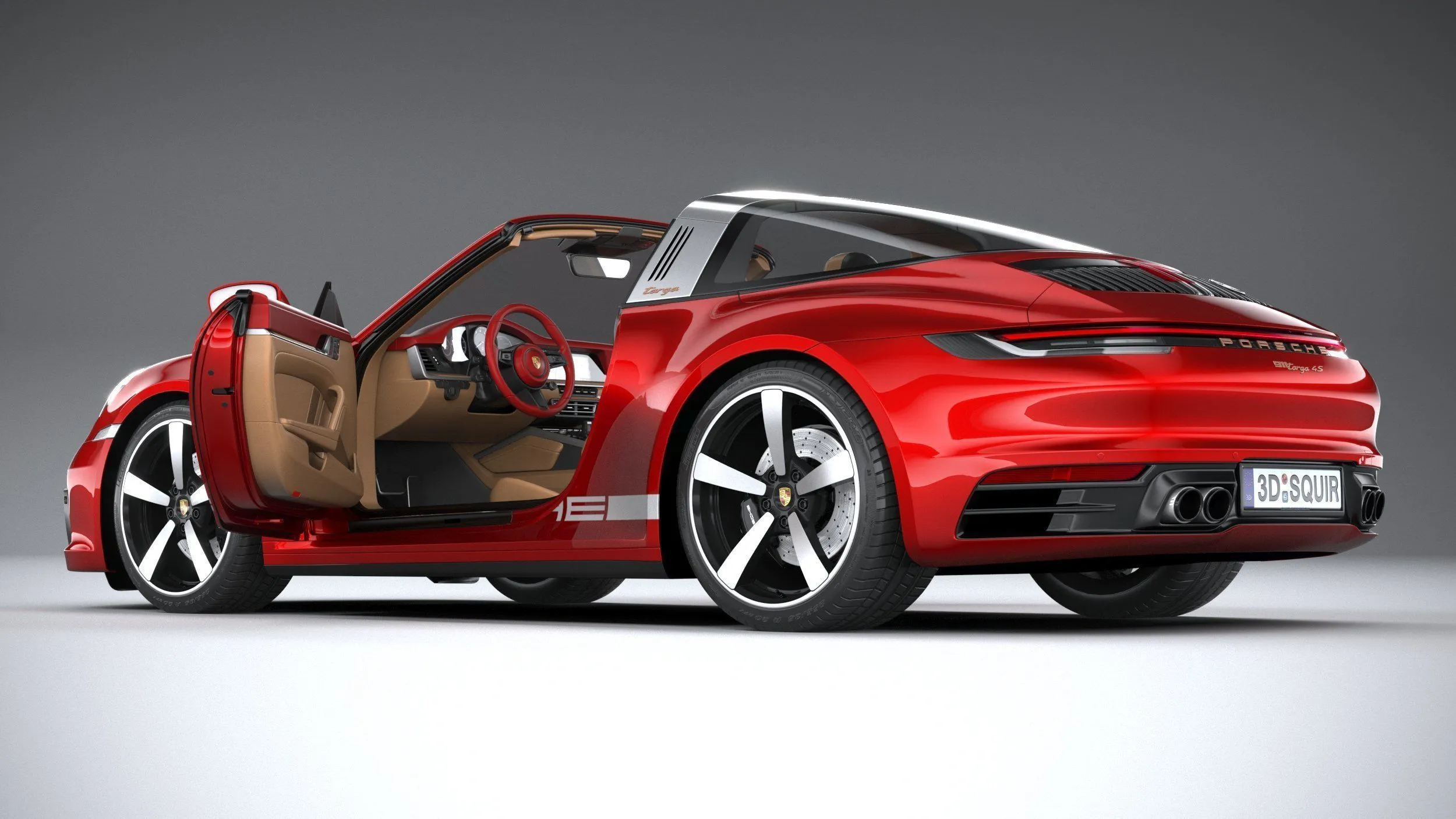 porsche car 24 models collection squir 3d 3d model