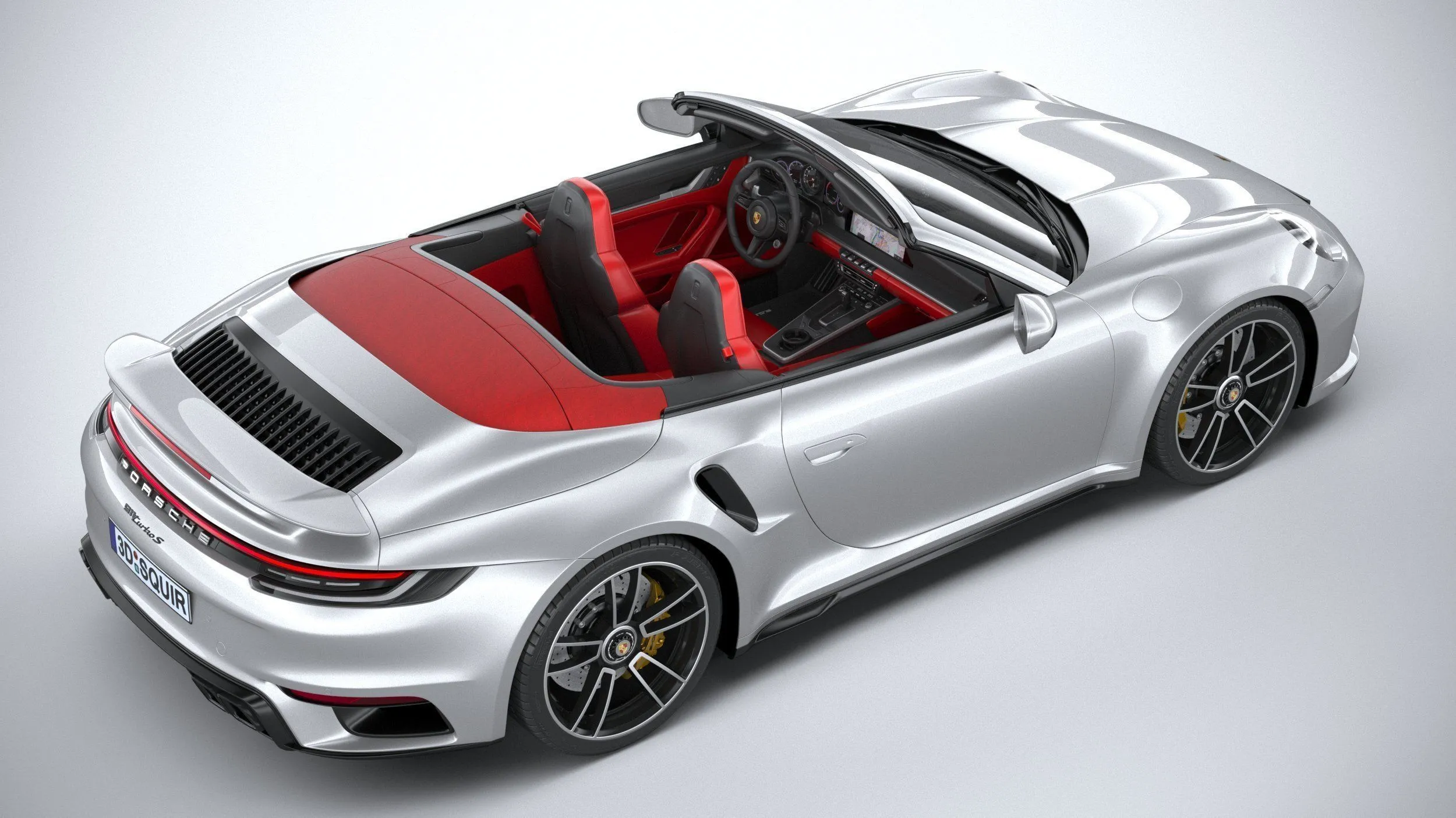 porsche car 24 models collection squir 3d 3d model