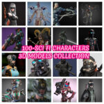 100-Sci fi Characters 3d Models Collection