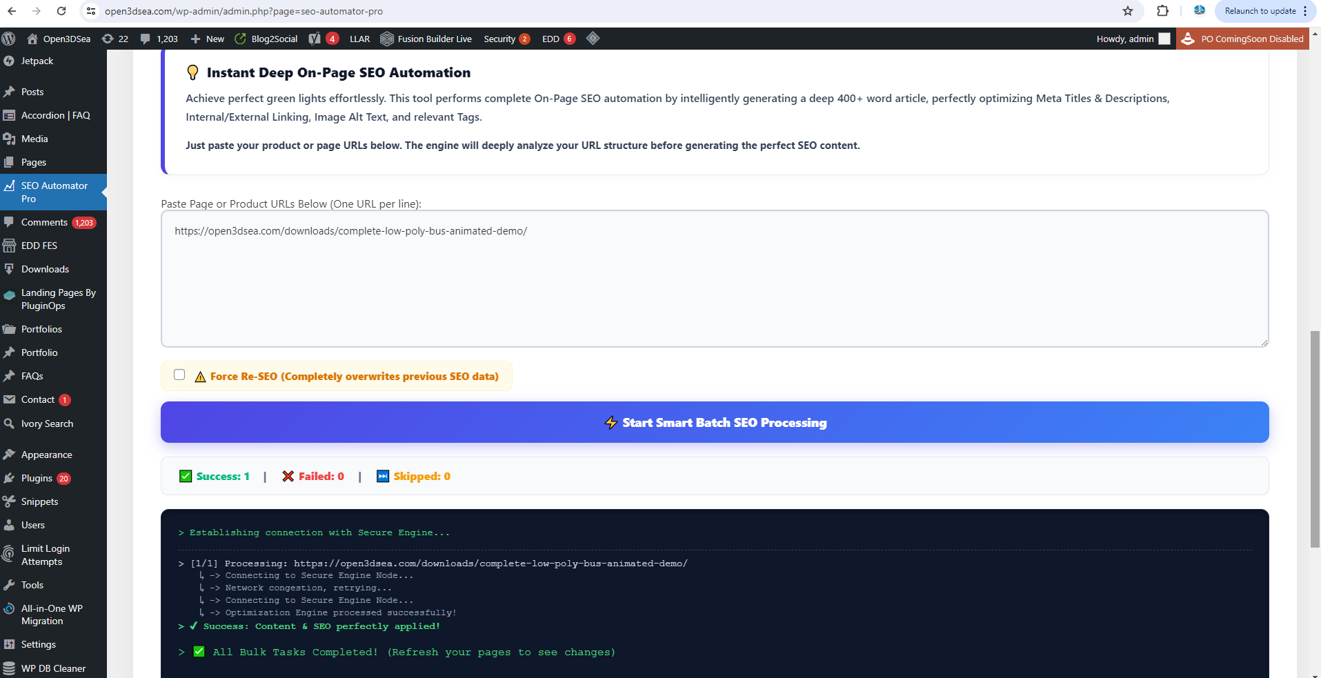 ai on page seo plugin wordpress