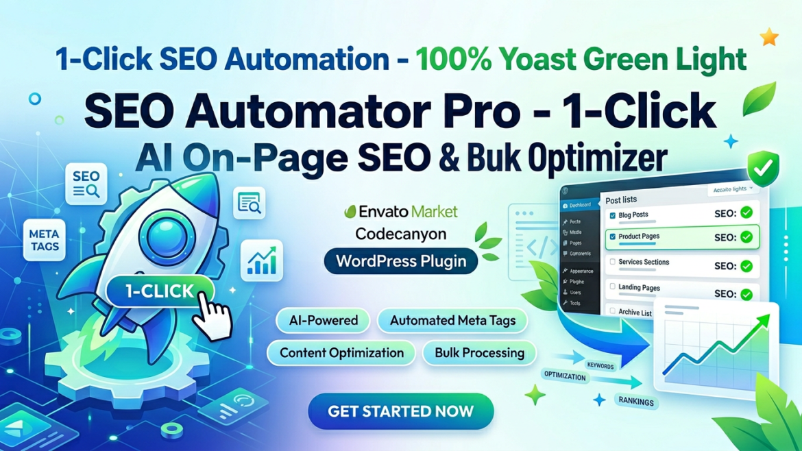 SEO Automator Pro - 1-Click AI On-Page SEO & Bulk Optimizer