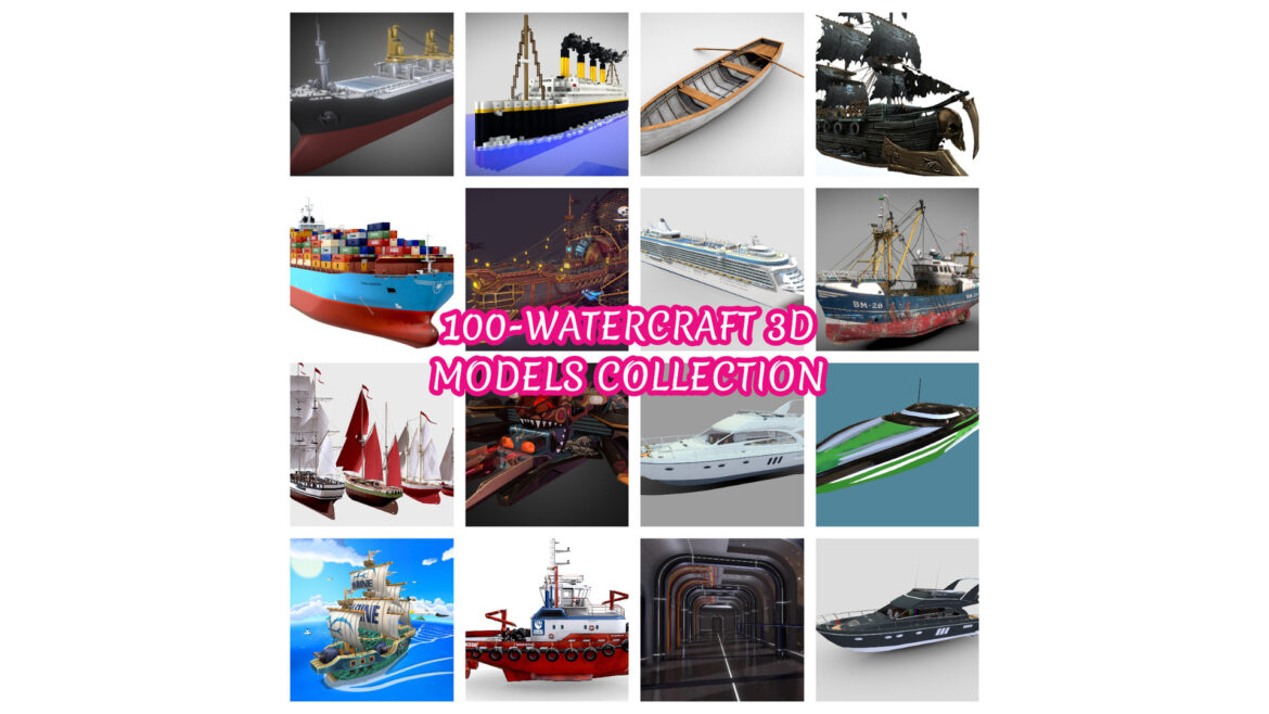 100-Watercraft 3d Models Collection